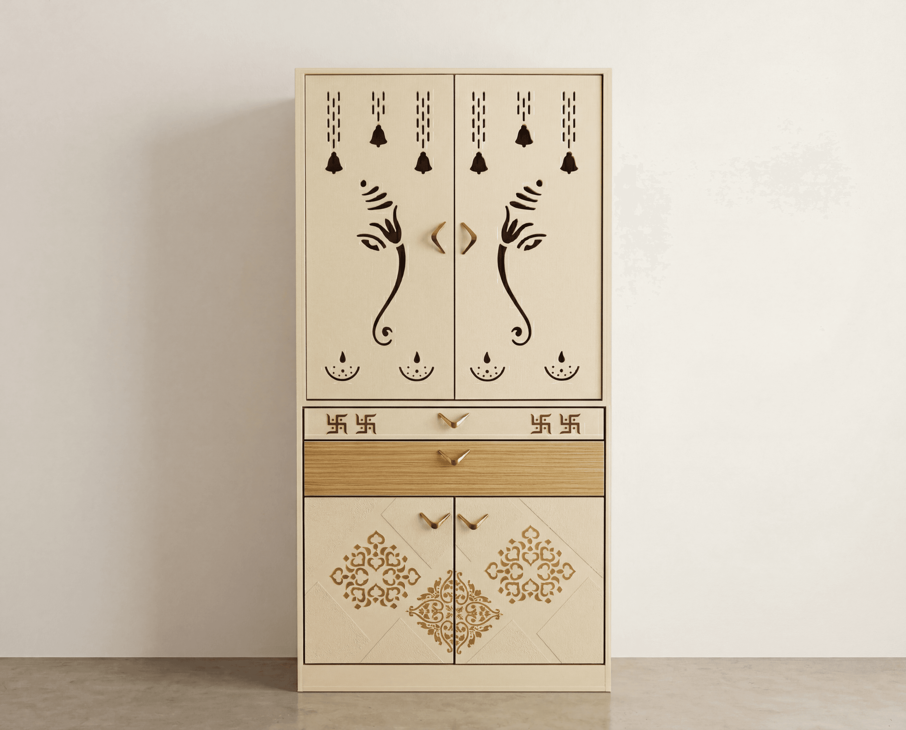 Wooden storage cabinet